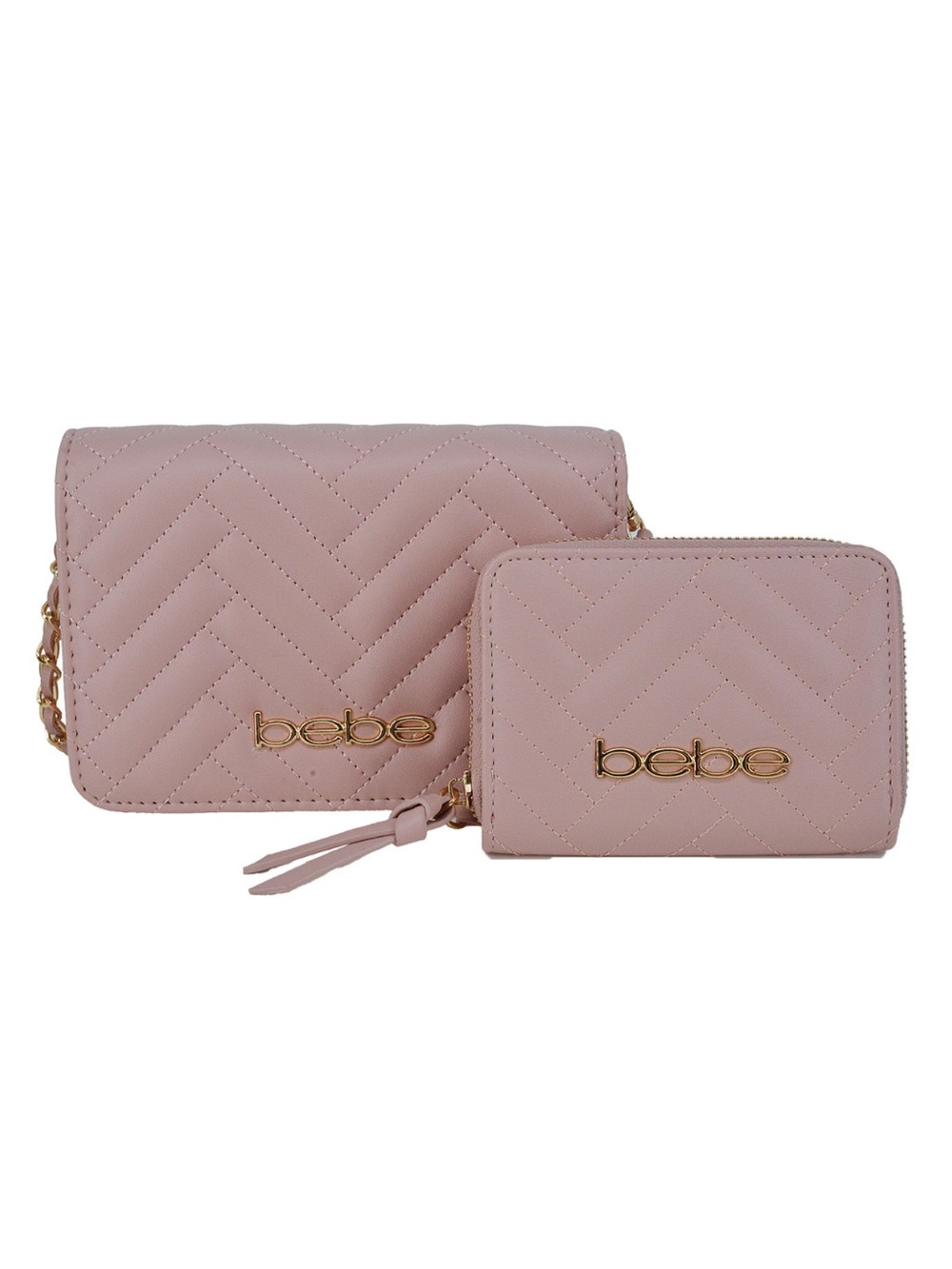 Bebe Quilted Mini Crossbody Bag and Wallet